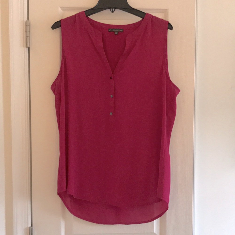 Fuchsia Sleeveless blouse.